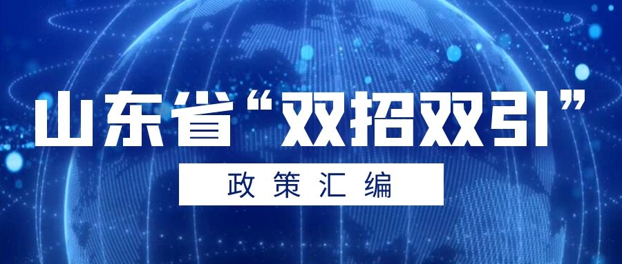 山东省“双招双引”政策汇编